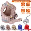 Pet Mesh Harness Dog Leash Set Reflective Chest Strap Adjustable Puppy Vest For Puppies Breeds Dogs Cats Walking Outdoor